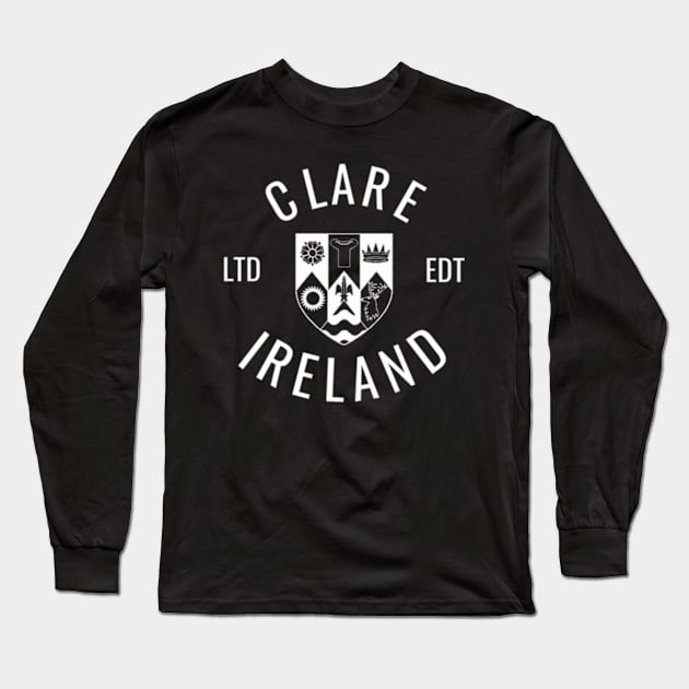 Clare Ireland County Pride Gaelic Football And Hurling Long Sleeve T-Shirt by Sink-Lux